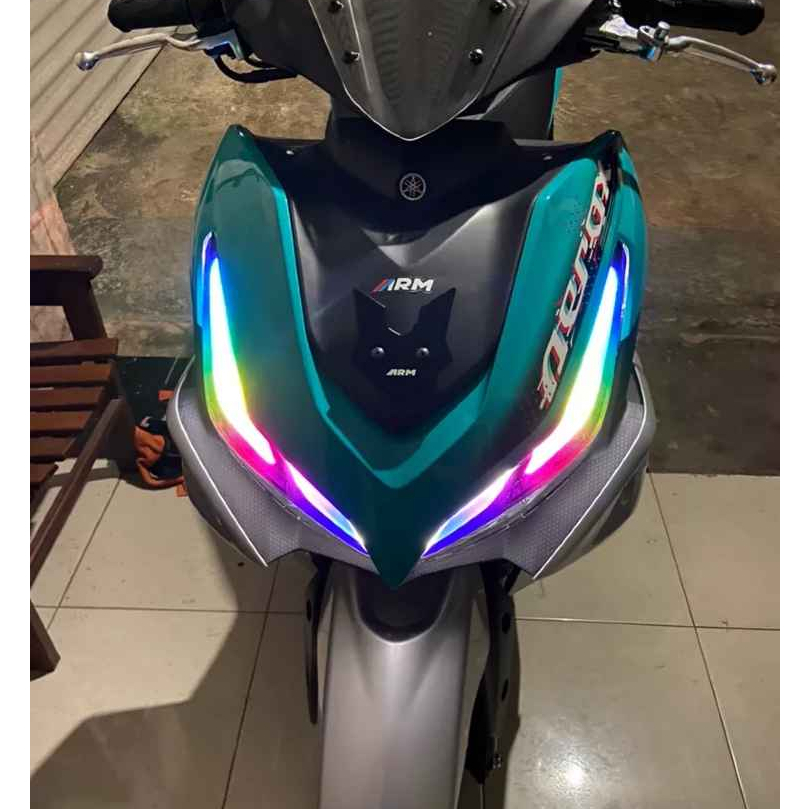 STIKER LAMPU ALIS MOTOR AEROX NEW RGB/ STIKER WARNA LAMPU MOTOR AEROX NEW