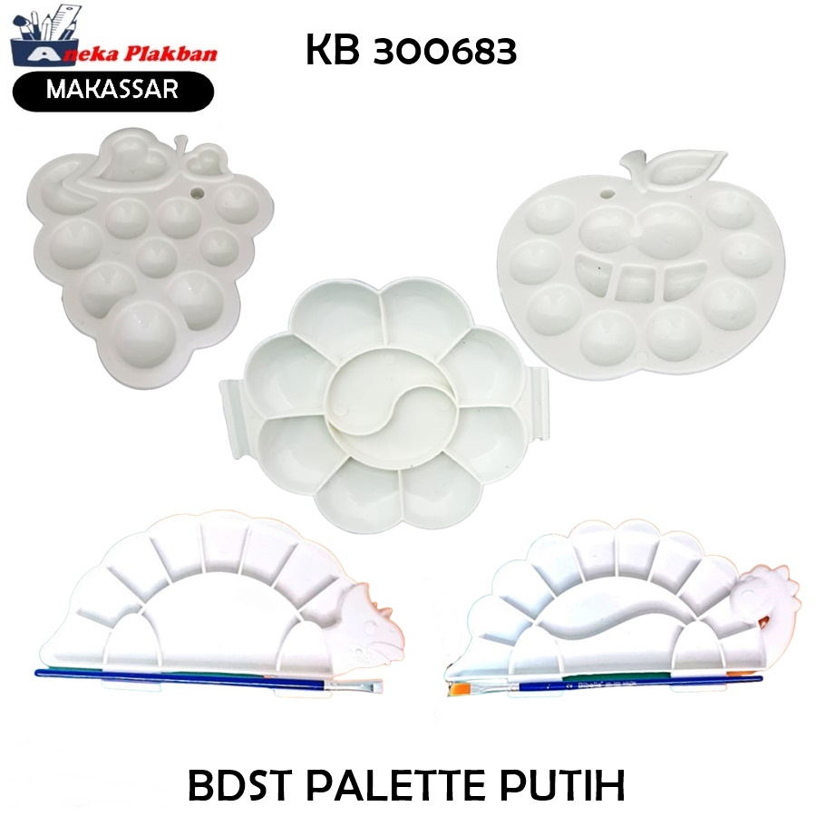 

[PCS] BIOLA PALETTE PUTIH BENTUK PIRING CAT AIR