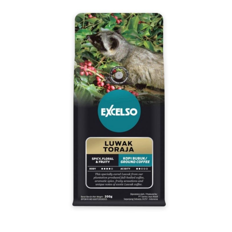 

EXCELSO LUWAK TORAJA GROUND 200GR