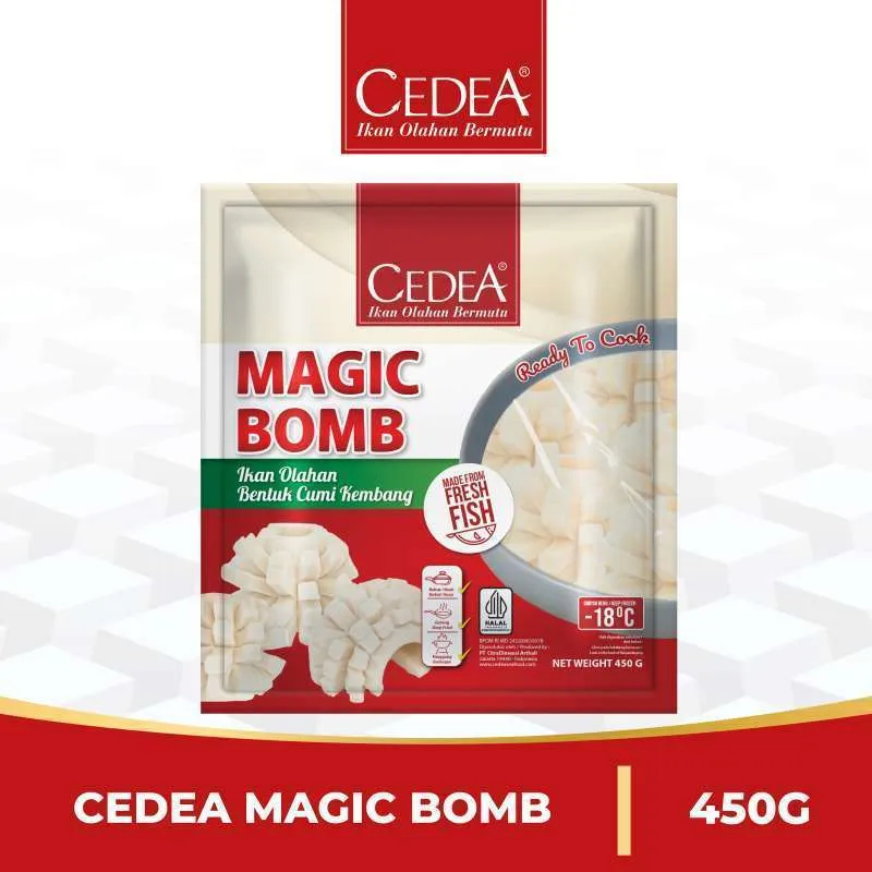 

Cedea Magic Bomb| Olahan Ikan Cumi Kembang - 450g Baso Ikan Olahan