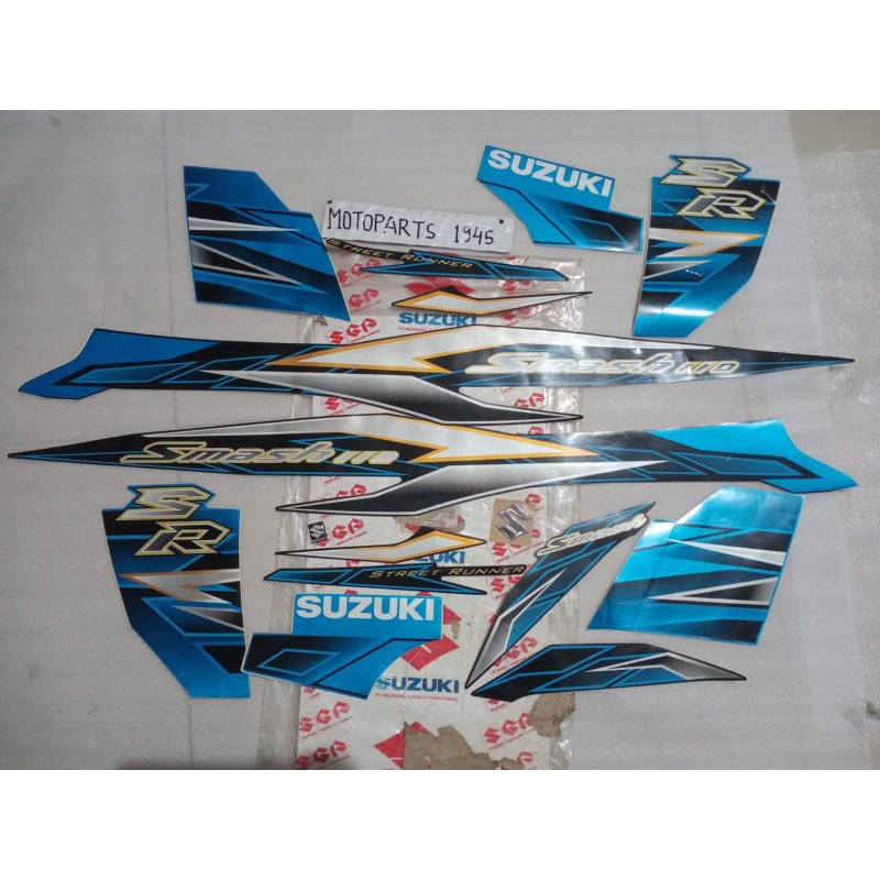 STIKER STRIPING BODY SUZUKI SMASH 110SR SET ORI SGP