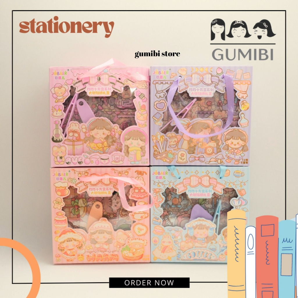 

STIKER SET JBE - 27 PAKET STIKER MASU BOX TALI MINI FREE PERATA DAN PENJEPIT STIKER