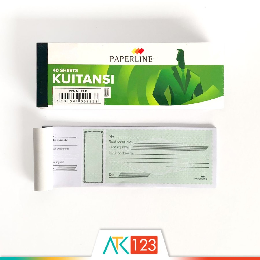 

Kwitansi Kuitansi Paperline 40 Sheets (KT 40 M) Ukuran Kecil 21,5cm x 7,5cm 40 Lembar