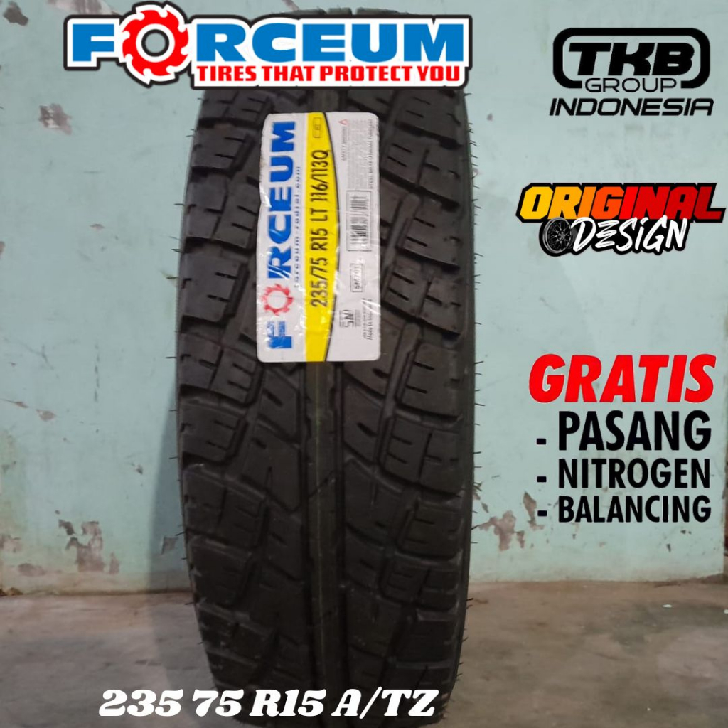 Ban Mobil Semi OFFROAD Ring 15 Forceum A/TZ 235 75 R15 Tubeless