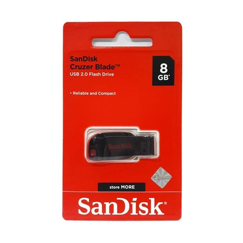 Flashdisk Sandisk Cruzer Blade CZ50 Original 32GB / 64GB / 128GB / 16GB / 8GB / 4GB