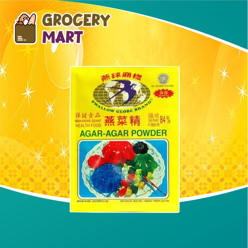 

Agar Agar Walet Swallow Globe Brand HIJAU 1 Sachet - HIJAU