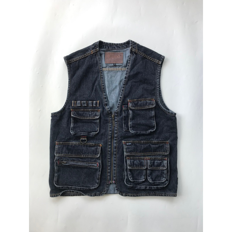 zippo denim vest tactikal