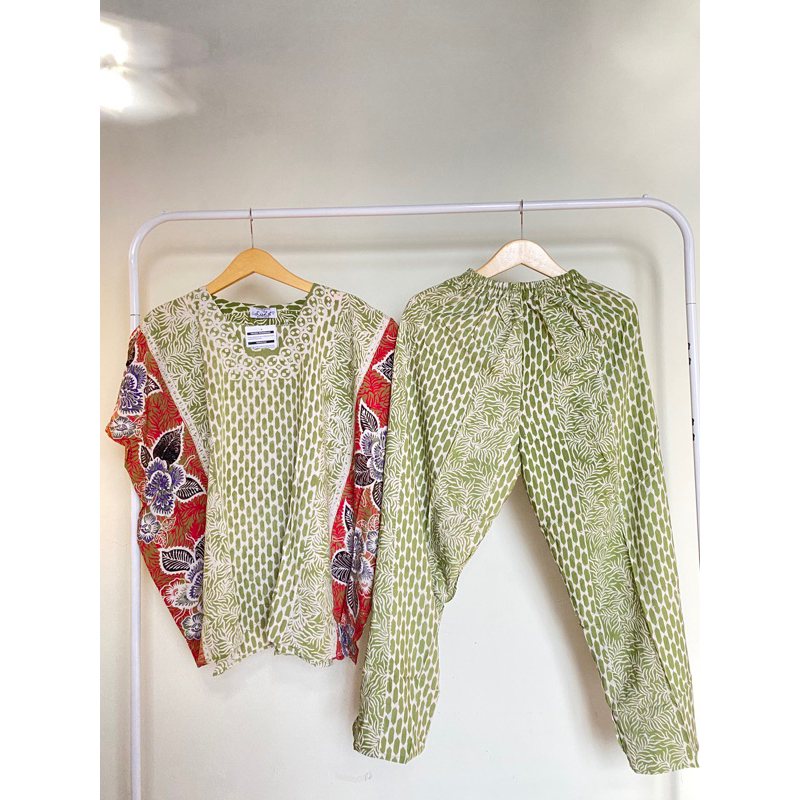 Setelan Lu~za Uk Dewasa Pari Mc3 by Batik Luza Pekalongan (setelan baju tidur)