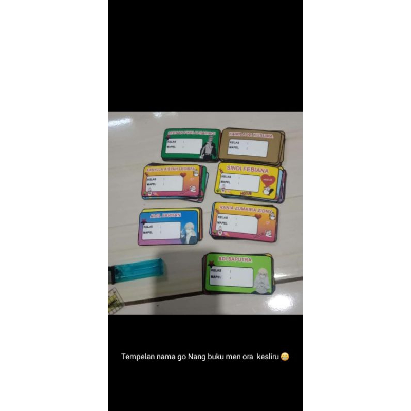 

stiker label buku desain bebas