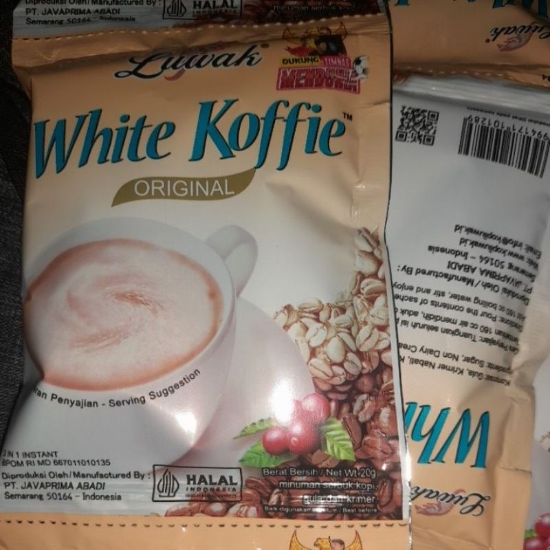 

Luwak White Koffie original ( 1 renceng isi 10)