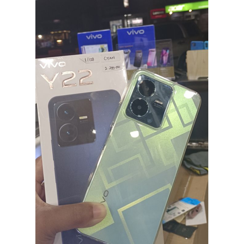 Vivo Y22 Ram 6/128 GB, blue, cyan,