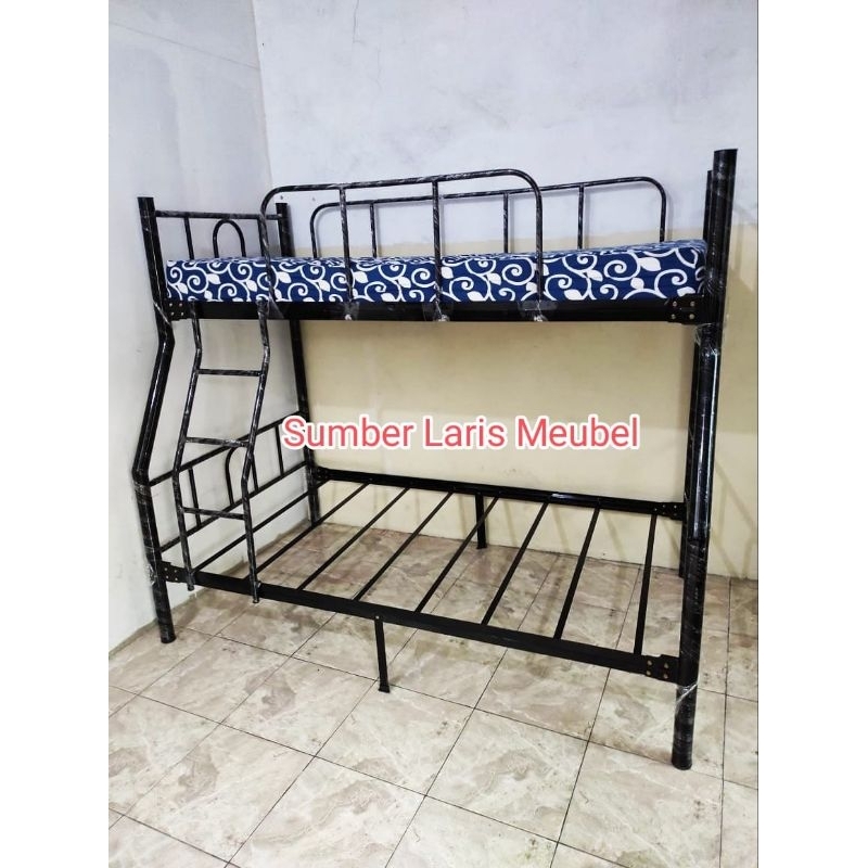 Paket Hemat Ranjang Tingkat 90/120 Plus Kasur Busa Inoac Ukuran 90x200