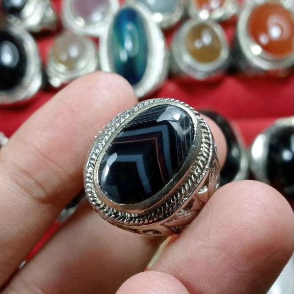 batu cincin akik junder yaman wulung