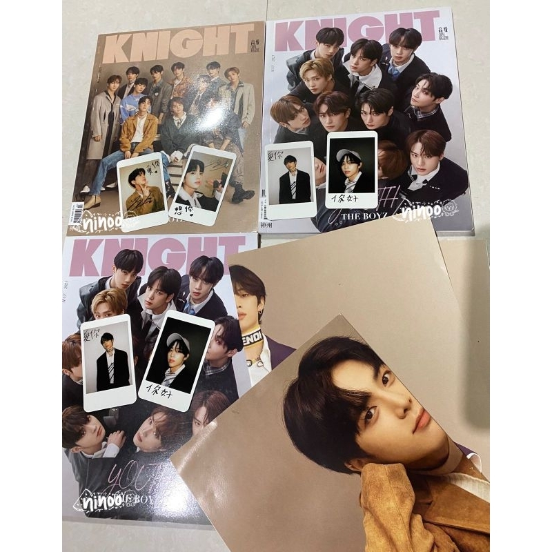 KNIGHT Magazine special editions The Boyz with Photocard (PC) SET Younghoon - Sunwoo MAJALAH CHINA