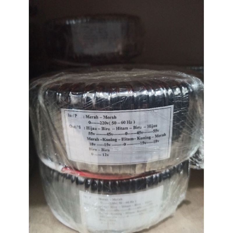trafo toroid donat 25a ct45v..55v murni