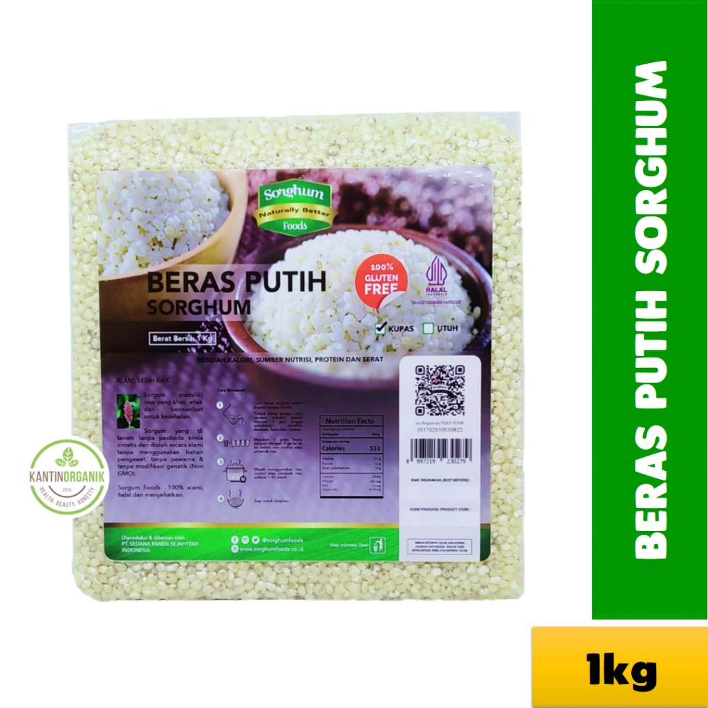 

Beras Sorghum Putih - Beras Sorghum Kupas - Beras Gluten Free 1kg