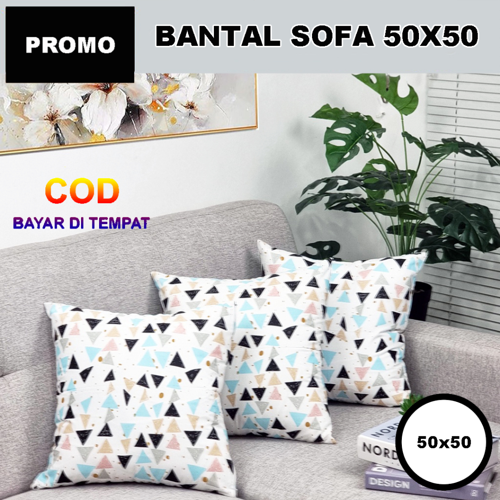 COD Bantal Sofa Minimalis 50x50 / Bantal Kursi Sofa Bed Minimalis Ruang Tamu