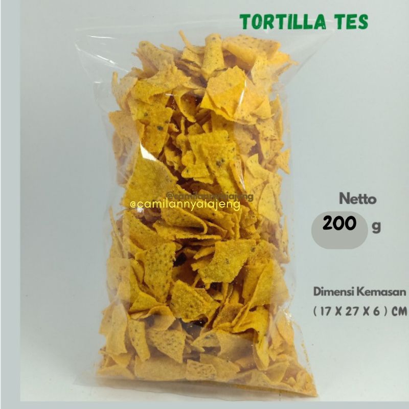 

Tortila Chips Jagung Rasa BBQ TES Camilan Kiloan Curah 200 g