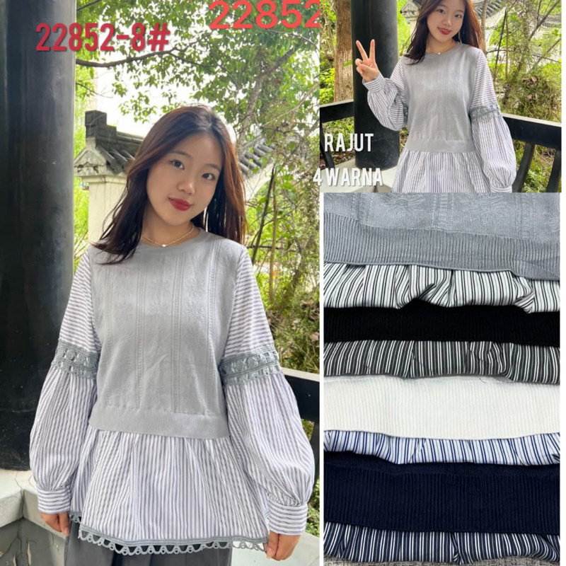 Blouse Rajut Import Salur Renda by Zara woman