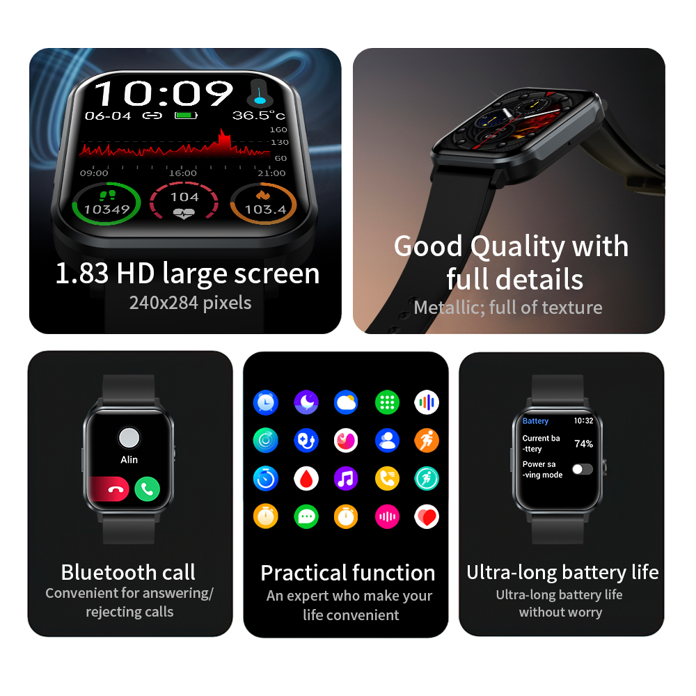 Skmei jam smartwatch pria wanita  bluetooth call jam tangan outdoor running IP68 waterproof hp  smart watch unik olahraga sport for android ios