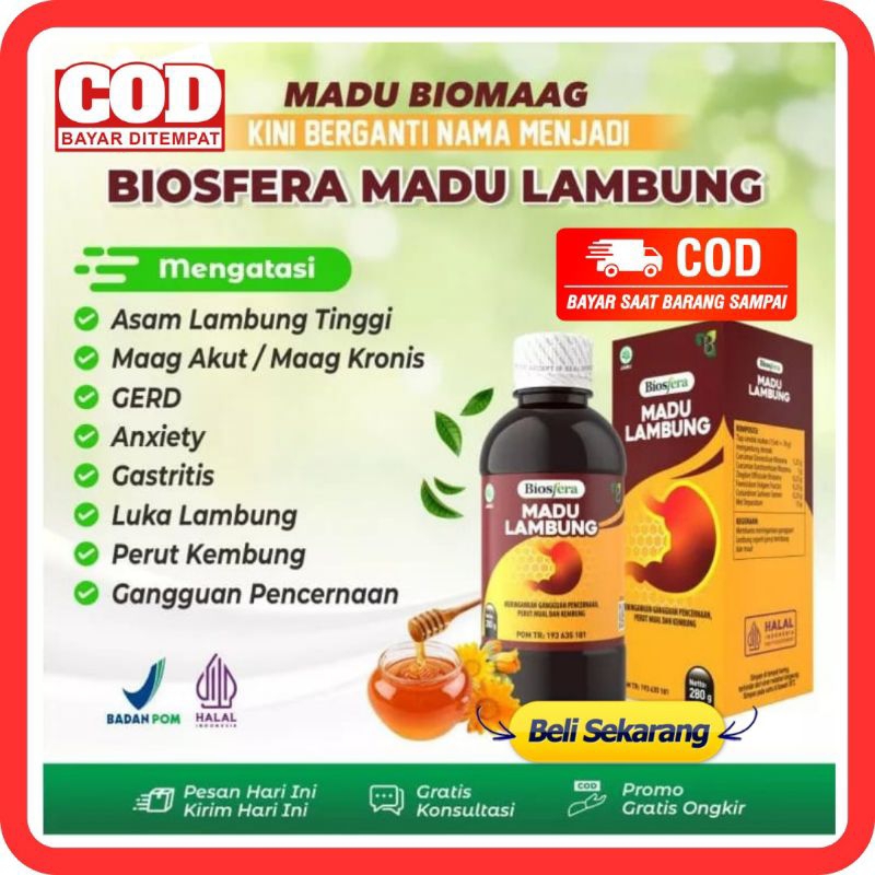 BIOSFERA MADU LAMBUNG - MADU BIOSFERA BIOMAAG BIOMAG BIOMAGH BIOMAAGH ORIGINAL 100% Madu BIOMAG Madu