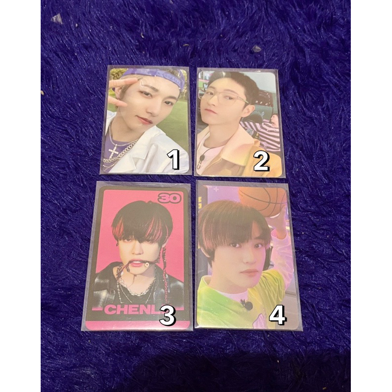 WTS want to sale photocard PC Renjun mini ballon hello future trading card glitch mode chenle basket