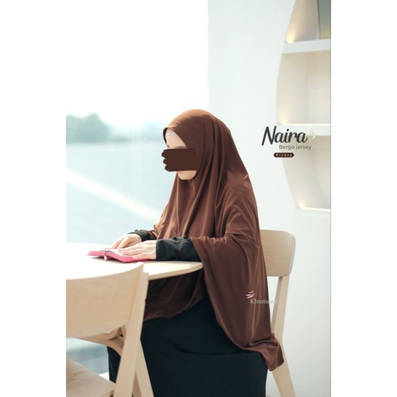 naira bergo jersey by khumaz,khumaira syar'i,azda