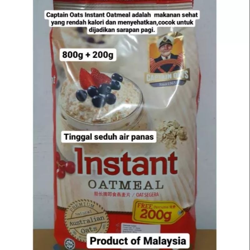 

captain oatmeal instant sereal