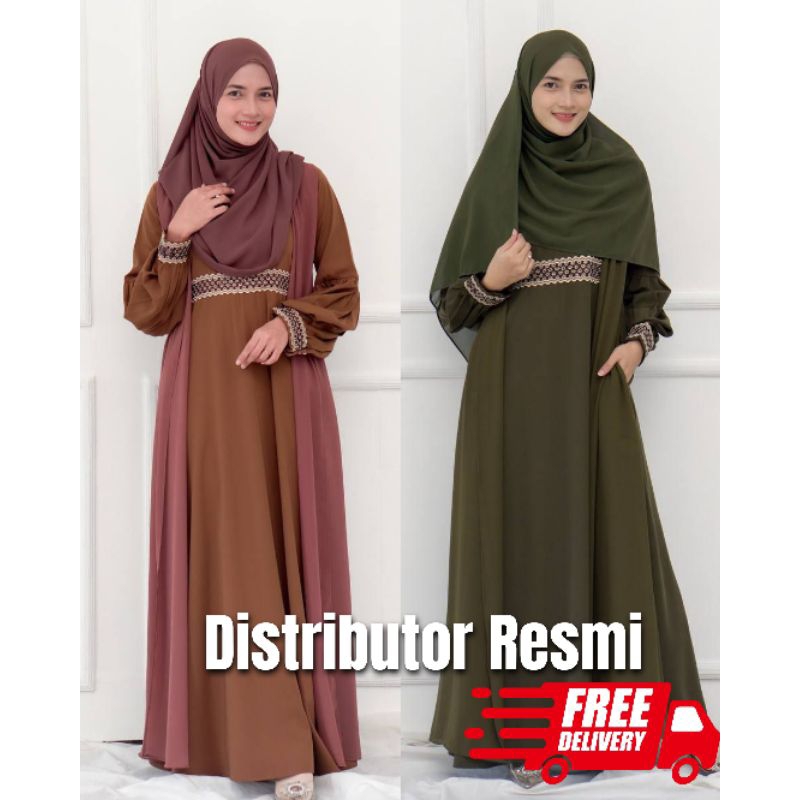 SEENA MODESTY GAMIS POLOS MURAH TERBAR AMORA DRESS WANITA SEENAMODESTY