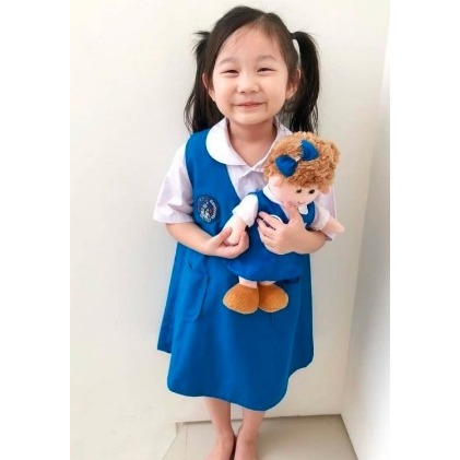 Seragam Sekolah TK Nasional Biru Pendek