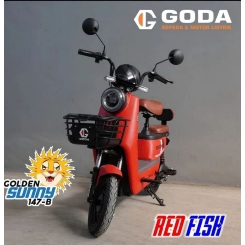 Sepeda Listrik Goda 147 B Goda147B GD147B GD147 B Golden Sunny Aki Ori