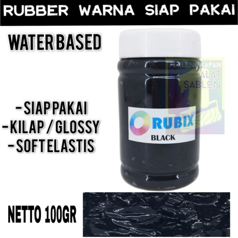

RUBBER GL PASTA CAT AKRILIK WARNA BLACK 100GR