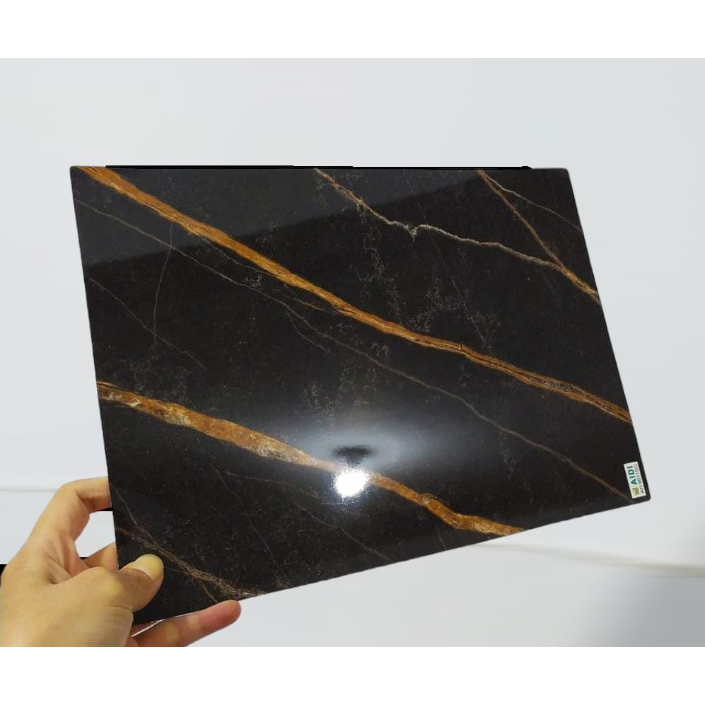 Ah 9011SG Gold Cloud Marble HPL Aidi HPL Marmer HPL Granit Hitam HPL Black Granit HPL Stone HPL