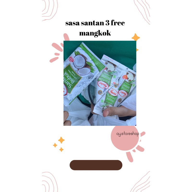 

SASA SANTAN 3 FREE MANGKOK