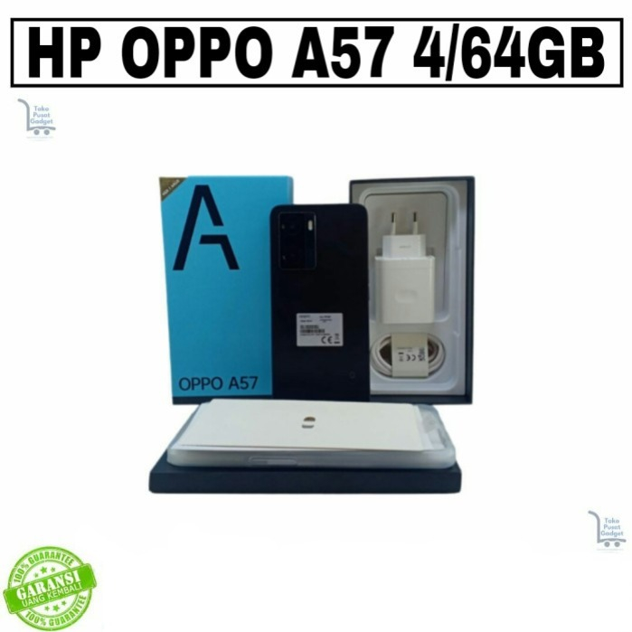 HP OPPO A57 4/64 4GB 64GB RAM 4 64 GARANSI 2024 TT SECOND