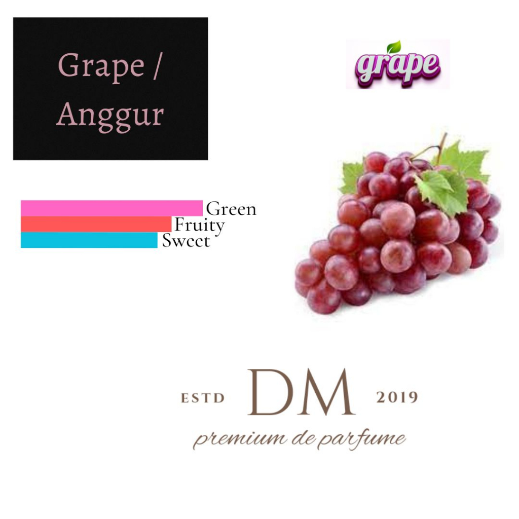 DM PARFUM | GRAPE / ANGGUR | EAU DE PARFUM 30ML FOR UNISEX