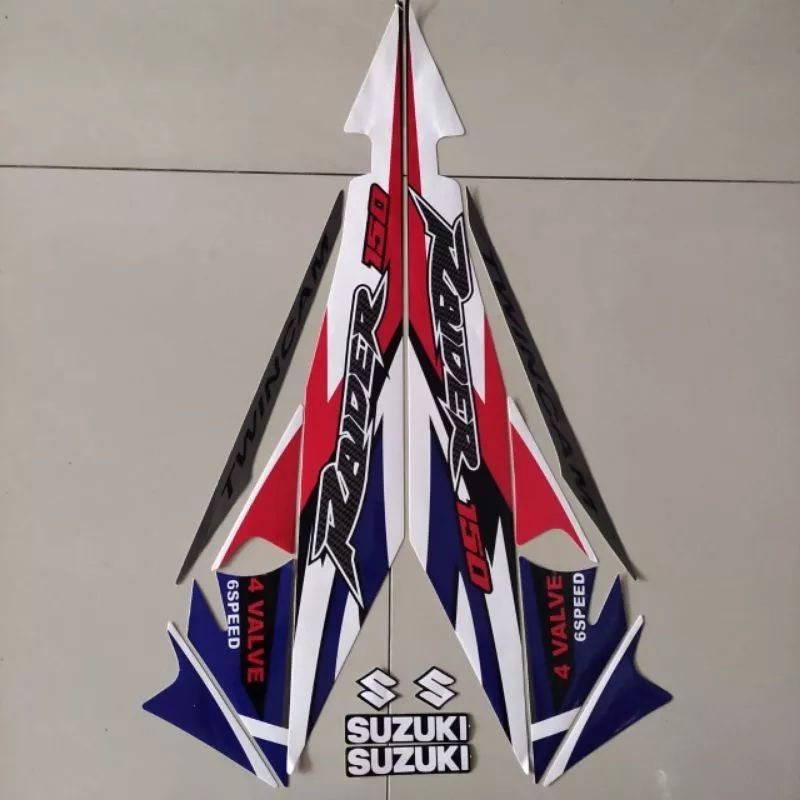 STRIPING SATRIA FU RIDER HITAM BIRU 2006 2007 2008