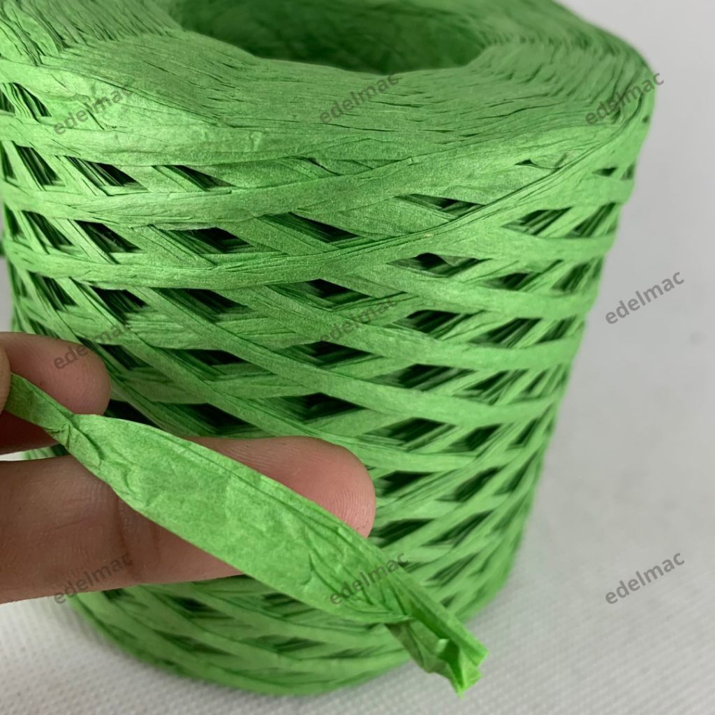 

HJK Tali Kertas Rajut Rafia Paper Rope Yarn Knitting Tas Bag Hat Flower Packing Hampers Handcraft