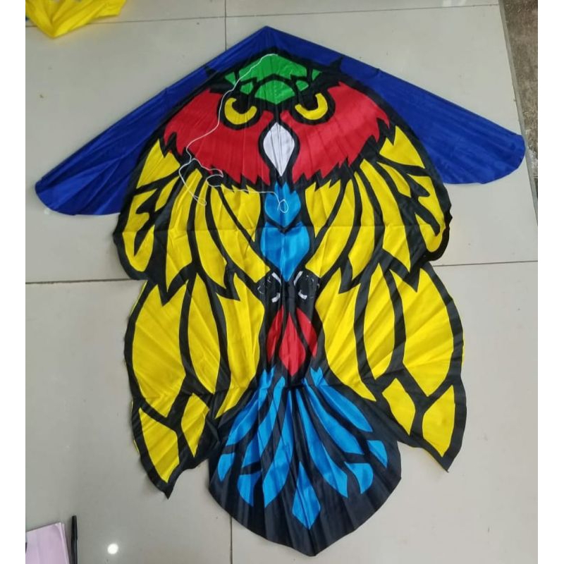 [PROMO] LAYANGAN KAIN PARASUT TERMURAH KARAKTER BURUNG HANTU LUCU UKURAN BESAR +-95 CM