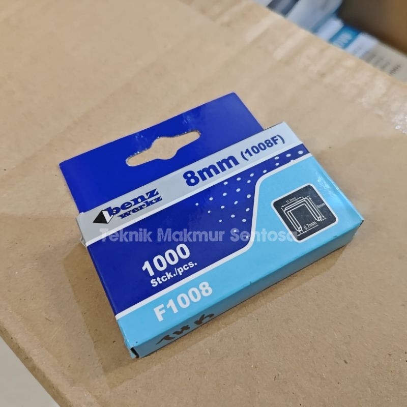 

Isi Staples 1008F Benz 8mm Refill Stapler 1008 F ( 1000 pcs)