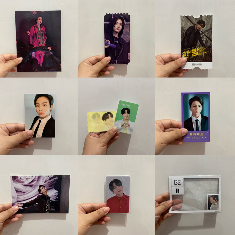Postcard holo ticket / tiket bluray / br mots, photo tiket membership, photocard power bank / pb ban
