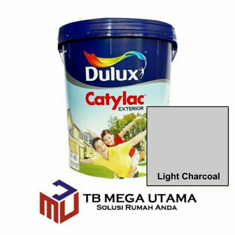 Dulux Catylac Eksterior Light Charcoal 25 kg | Cat Dinding Eksterior