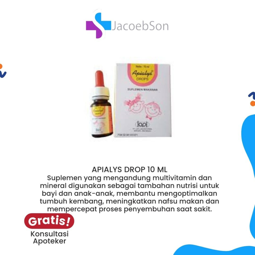 APIALYS DROP 10 ML/ Suplemen Kesehatan/ Multivitamin Anak