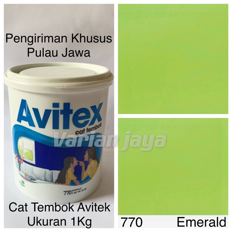 Cat Tembok Hijau 1kg Avitex Emerald Green 770