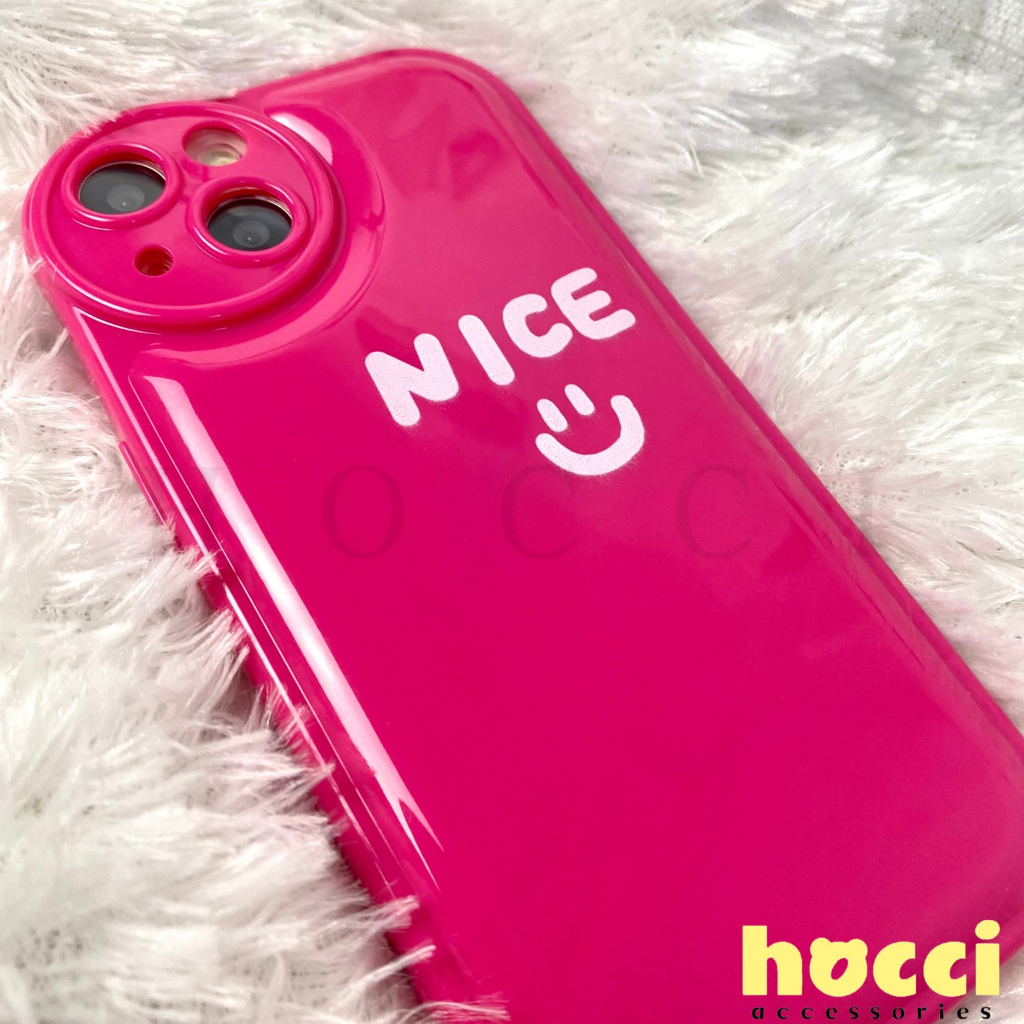 SOFT CASE SILICONE PINK FANTA NICE SMILE IPHONE 7 8 7+ 8+ SE 2020 X XS MAX XR 11 12 13 MINI PRO MAX