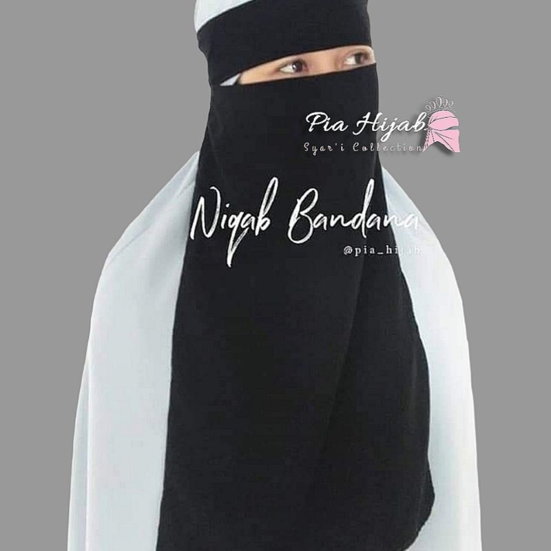 Niqab bandana bahan sifon silky arab