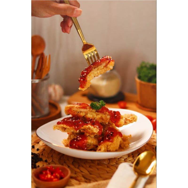 

Ayam iris crispy