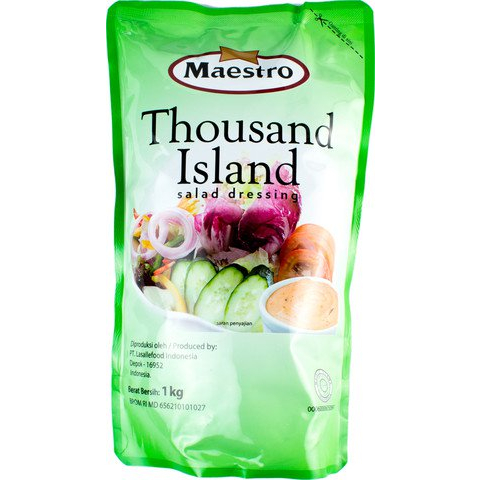 

MAESTRO THOUSAND ISLAND SALAD DRESSING POUCH 1KG