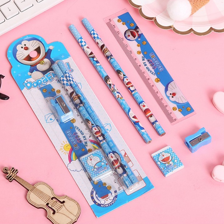 

MINI STATIONERY SET ALAT TULIS SEKOLAH 5 in 1 KARAKTER LUCU
