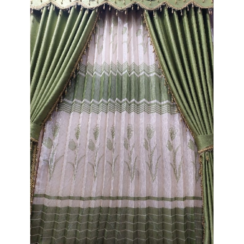 Vitrase Gorden Jendela-Tille Gorden-Tile Gorden-Dalaman Gorden Jendela-Vitras Gorden Jendela Motif W